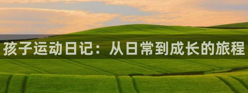 vsport体育：孩子运动日记：从日常到成长的旅程
